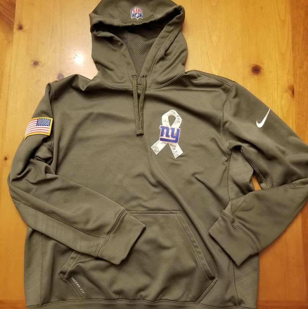 Nike NFL team Hoodie sweatshirt, NY Giants size large.
